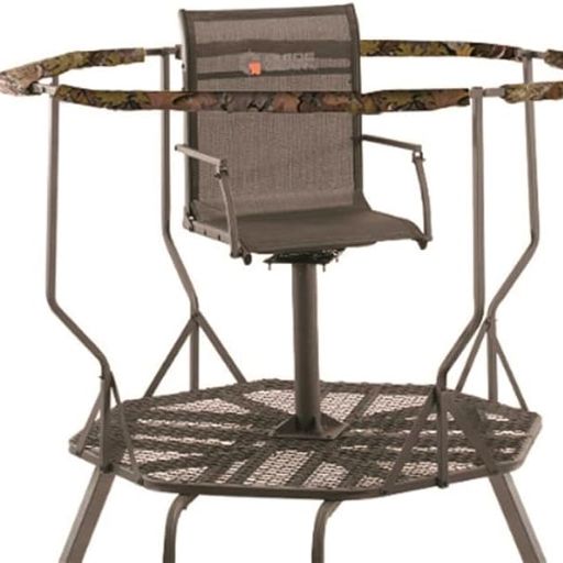 Guide Gear Heavy-Duty 20' Hunting Tripod Stand Climbing Elevated Swivel Hunt Seat Gear Equipment Accessories